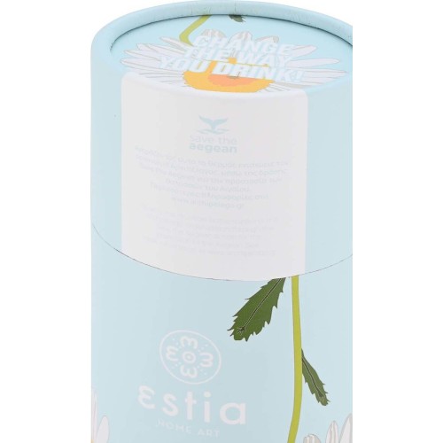 Estia Thermos Travel Flask Save the Aegean 500ml Dreamy Sky 01-22228 5207158022228