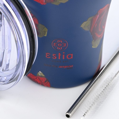 Estia Thermos Coffee Mug Save the Aegean 350ml Electric Roses 01-22969 5207158022969