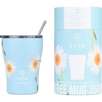 Estia Thermos Coffee Mug Save The Aegean 350Ml Dreamy Sky 01-23065 5207158023065