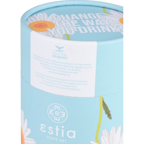 Estia Thermos Coffee Mug Save The Aegean 350Ml Dreamy Sky 01-23065 5207158023065