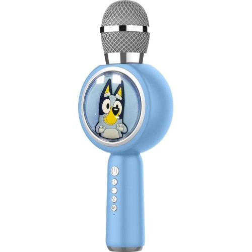 otl technologies otl  bl1209 bluey popsing led light up wireless karaoke microphone with voi  5055371629140