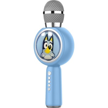 otl technologies otl  bl1209 bluey popsing led light up wireless karaoke microphone with voi  5055371629140