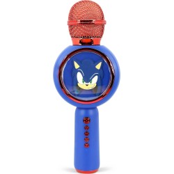 otl technologies otl  sh1207 sonic the hedgehog popsing led light up wireless karaoke microp  5055371629195