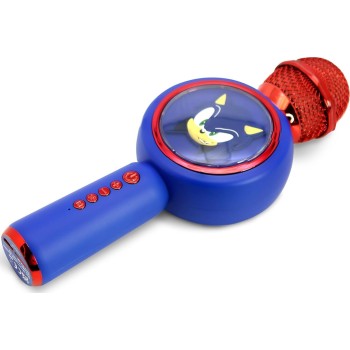 otl technologies otl  sh1207 sonic the hedgehog popsing led light up wireless karaoke microp  5055371629195
