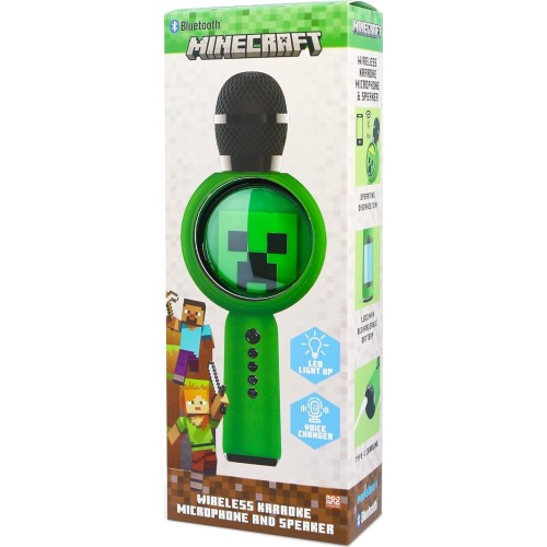 otl technologies Otl Mc1240 Minecraft Popsing Led Ασύρματο Μικρόφωνο Καραόκε Bluetooth  5055371629737