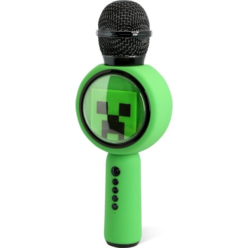 otl technologies Otl  Mc1240 Minecraft Popsing Led Light Up Wireless Karaoke Microphone With  5055371629737