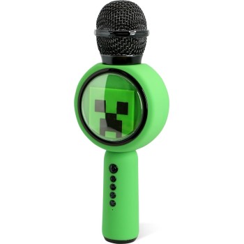 otl technologies Otl  Mc1240 Minecraft Popsing Led Light Up Wireless Karaoke Microphone With  5055371629737