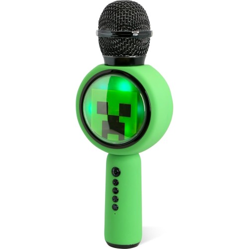 otl technologies Otl  Mc1240 Minecraft Popsing Led Light Up Wireless Karaoke Microphone With  5055371629737