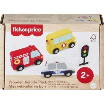 Mattel Fisher-price Wooden Vehicle Pack JCY32 194735279401