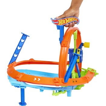 Mattel Hot Wheels Rapid Launch & Loop Πίστα Γρήγορης Εκκίνησης Με Λουπ JBX65 194735266357