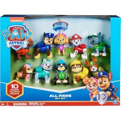 Spin Master paw patrol, 10th anniversary, all paws on deck toy figures gift  with 10 co 086771 778988435922