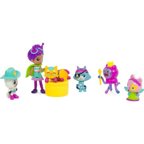 Spin Master Gabbys Dollhouse, Celebration-Themed Figures With Gabby Girl, 5 Cat Toy Fig 102491 681147010123