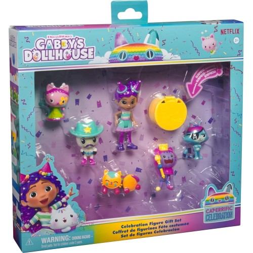 Spin Master Gabbys Dollhouse Gabby's Dollhouse: Cat-Errific Celebration - Celebration Figure Gift Set (6069603, Φιγούρες Γκαμπι 