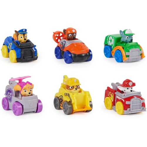Spin Master Paw Patrol: Pup Squad Racers, Σετ Δώρου Με 6 Οχήματα 102483 681147017818
