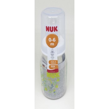 NUK Classic Μπιμπερό Πολυπροπυλενίου 110Ml Θηλή Σιλικόνης Μεγέθους 1 (0-6 Μηνών) M (Μεσαία Οπή) 10743404 4008600129851
