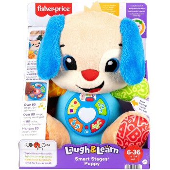 Mattel Fisher-Price Laugh & Learn, Blue Smart Stages Puppy JFD25 194735293971