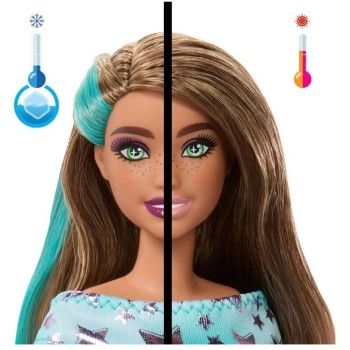 Mattel Barbie Party Unboxed Reveal Doll Brunette With Corgi JFG72 194735296514