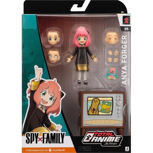 Jazwares Total Anime Action Figure 16Cm With Accessories W1 (5 Designs) – Anya Forger (Spy Family),  JWT00001 191726717614
