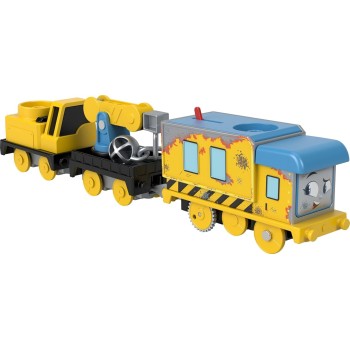 Mattel Fisher-Price Thomas & Friends Motorized Toy Train Wreck ‘N Roll Carly The Crane With Construction Wrecking Ball For Presc