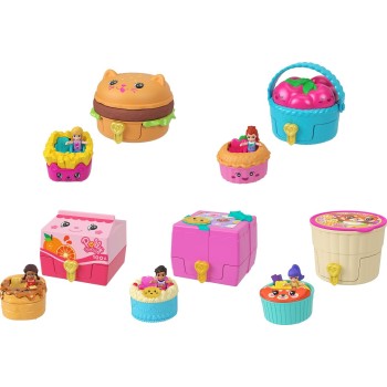 Mattel Polly Pocket Polly Mini - Tiny Takeout Reveal Μικρές Εκπλήξεις Φαγητού - 1 Τμχ JCR44 194735274956