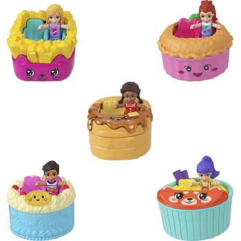 Mattel Polly Pocket Polly Mini - Tiny Takeout Reveal Μικρές Εκπλήξεις Φαγητού - 1 Τμχ JCR44 194735274956