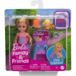 Mattel Barbie Family & Friends Cupcake Baking Backpack Blonde Chelsea Doll, Wearable Backpack With Baking Play Pieces JBF46 1947