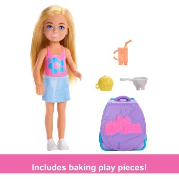 Mattel Barbie Family & Friends Cupcake Baking Backpack Chelsea Με Σακίδιο JBF46 194735258567