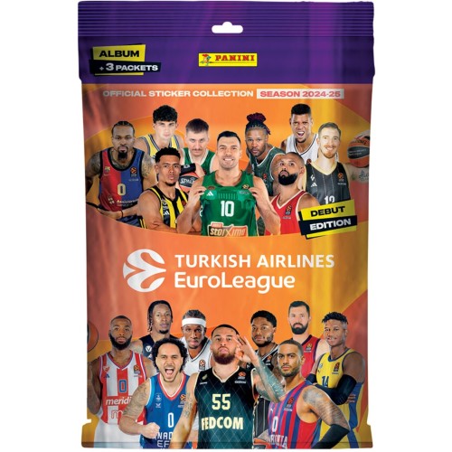 PANINI 2024/25 Turkish Airlines Euroleague Stickers Starter Pack PA.AL.EL.025 8051708023053
