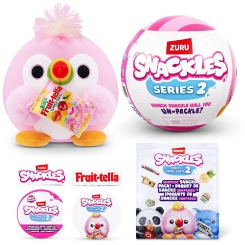 ZURU Snackles Mini Plush in a Surprise Ball row 2 - Various Designs (11877573) 11877573 4894680036857