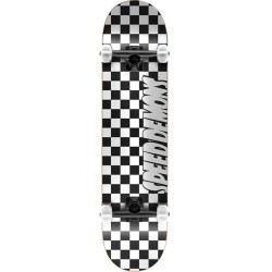 Speed Demons Speed Checkers Complete Skateboard 7.25 - Black/White 65.020211100B725 5056544400559