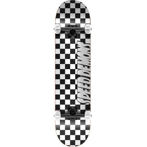 Speed Demons Speed Checkers Complete Skateboard 7.25 - Black/White 65.020211100B725 5056544400559