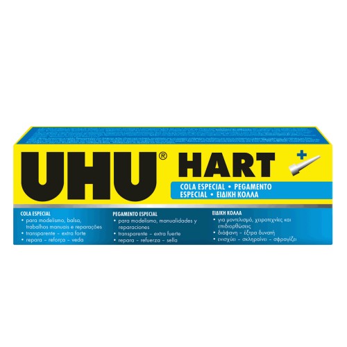 UHU Hart 33Ml / 35Gr Ειδική Κόλλα Που Στεγνώνει Γρήγορα, Με Ξεχωριστό Λεπτό Ακροφύσιο 63217 4026700383409