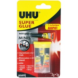 UHU Super Minis 3Gr+1Gr 64236 4026700432602