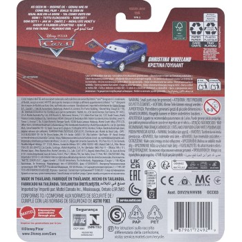 Mattel Disney Cars Cars Αυτοκινητάκια Christina Wheeland Blue Race Fan Disney Pixar Cars Όχημα Παιχνίδι DXV29 / GCC03 8879617249