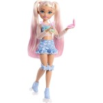 Mattel Barbie Dream Besties Doll And Accessories, Malibu Posable Roller Skating Fashion Doll With Blonde Hair, 9 Makeup Themed P