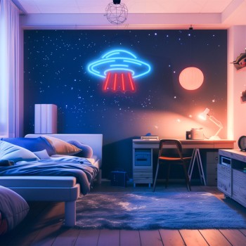 Xanlite Children's UFO Neon Wall Light 439204 3700619439204