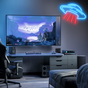 Xanlite Φωτιστικό Τοίχου Παιδικό UFO Neon 439204 3700619439204