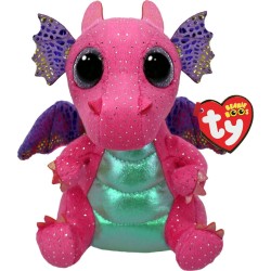 Ty Beanie Boos Spitfire Fluffy Pink 15cm Dragon 1607-37361 008421373611