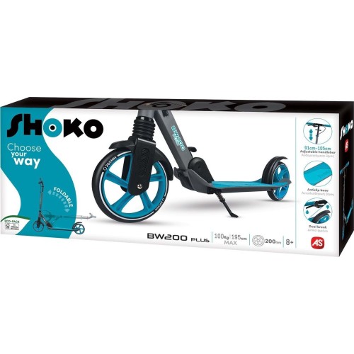 As company Shoko Παιδικό Πατίνι Bw 200  Με 2 Ρόδες 200Mm Σε Μπλε Χρώμα Για 8+ Χρονών 5004-50520 5203068505202