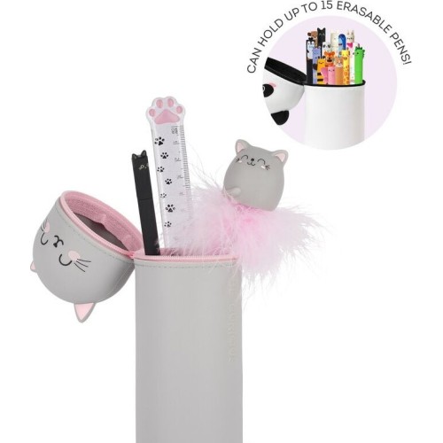 Legami 2 In 1 Soft Silicone Pencil Case - Kawaii Kitty KA0016 8052694010058