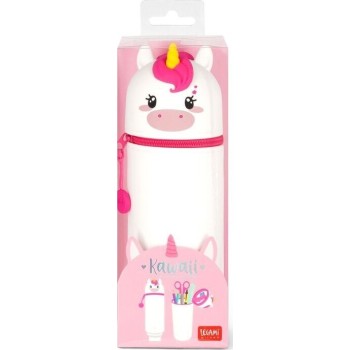 Legami 2 In 1 Soft Silicone Pencil Case - Kawaii Unicorn KA0012 8052694010010