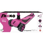 As company Shoko Baby Skateboard X-speed With 3 Wheels in Pink for 4+ Years 5004-50527 5203068505271
