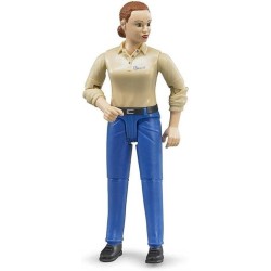 bruder Woman In Blue Jeans And Shoes 60408 4001702604080