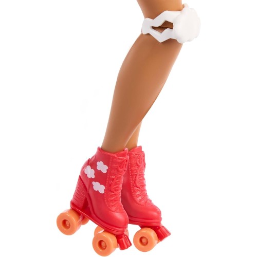 Mattel Barbie Dream Besties Doll And Accessories, Teresa Posable Roller Skating Fashion Doll With Brown Hair JFX98 194735308361