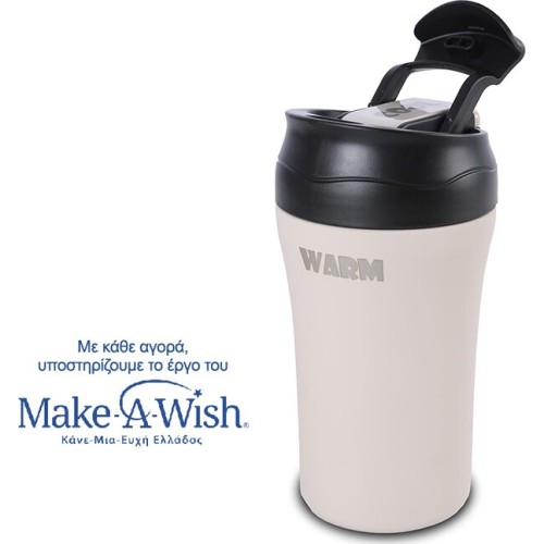 nava Warm Glass With Straw For Cold And Mouth For Hot Coffee We Care Gray 450Ml 10-262-153 5205746011258