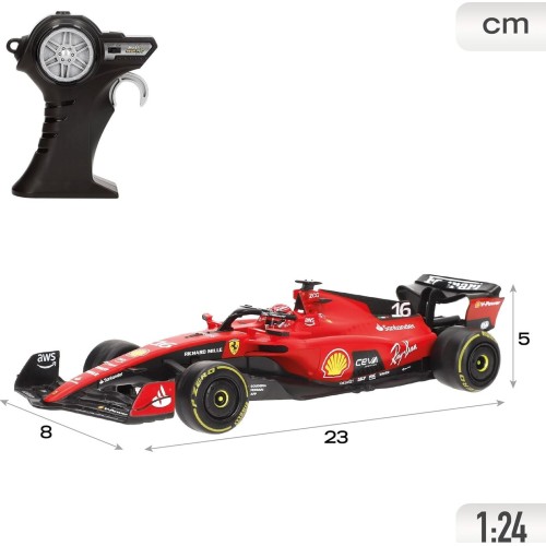 Maisto M82357 Tech Τηλεκατευθυνόμενο R/C Ferrari SF-23 2023, Leclerc 16 CAR-2.4Ghz R, Κόκκινο 49/82357 090159823575