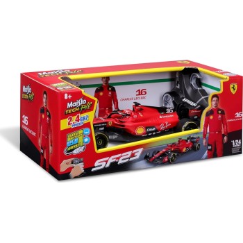 Maisto M82357 Tech R/C Ferrari Sf-23 2023, Leclerc 16 Car-2.4Ghz Rc Vehicle, Red 49/82357 090159823575