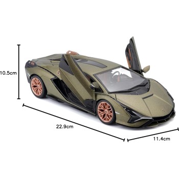 Bburago Μεταλλικό Αυτοκίνητο 1/24 Lamborghini Sian FKP37 Πράσινο 18/21099 GREEN 4893993210992