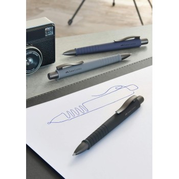 Faber-Castell poly ball urban xb ballpoint pen - navy blue pack of 3 241189 6933256643445