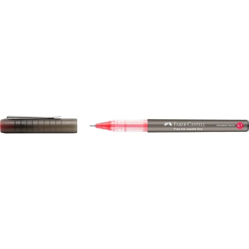 Faber-Castell Στυλό Faber Castell 0.7 Free Ink Needle Roller Κόκκινο 348221 4005403482213